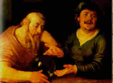 Cornelis van Haarlem, Eraclito e Democrito