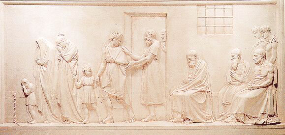 Canova, Socrate congeda la propria famiglia