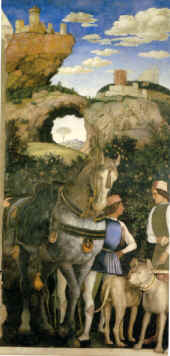 Andrea Mantegna,Camera degli Sposi,incontro a Bozzolo