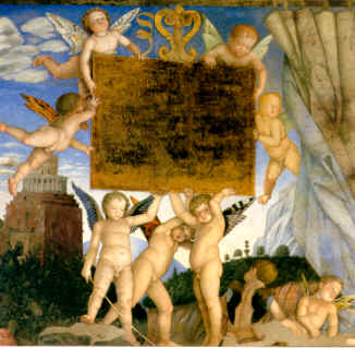 Andrea Mantegna,Camera degli Sposi,particolare dei Putti