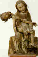 Pietà in legno, Maestro Renano, XIV secolo
